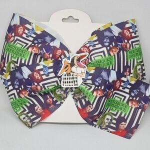 Hand Crafted Beetlejuice Kids Hair Bow